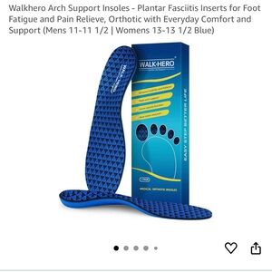 Walk Hero Medical Orthotic Insoles NIB~